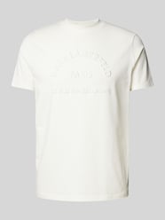 T-Shirt mit Label-Stitching von Karl Lagerfeld Beige - 35