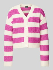 Cardigan mit V-Ausschnitt Modell 'ALINI' von Pieces Pink - 29