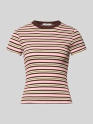 Slim Fit T-Shirt mit Rundhalsausschnitt Modell 'Sally' von Topshop Pink - 11