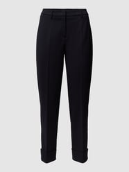 Stoffen broek met persplooi, model 'KRYSTAL' van Cambio Blauw / turquoise - 19