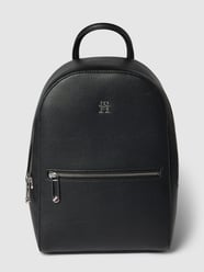 Rucksack mit Label-Applikation von Tommy Hilfiger Schwarz - 6