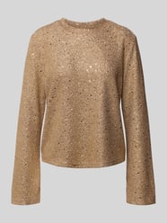 Glanzend blouseshirt met pailletten van Jake*s Collection - 4