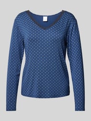 Longsleeve mit Spitzenbesatz Modell 'Jordan' von CCDK Copenhagen Blau - 47