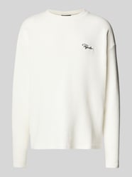 Oversized Longsleeve mit Label-Stitching von Pegador - 45