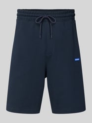 Szorty dresowe o kroju regular fit z czystej bawełny Model 'NASENSIO' od HUGO Blue - 3