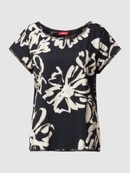 T-Shirt mit floralem Muster von Esprit Schwarz - 27