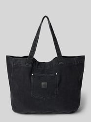 Handtasche in Denim-Optik Modell 'Rivet' von Carhartt Work In Progress Schwarz - 14