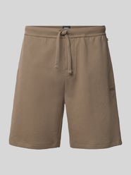 Regular Fit Sweatshorts aus Baumwoll-Mix von BOSS Beige - 3