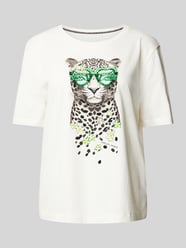 T-Shirt mit Motiv-Print von Marc Cain Beige - 45