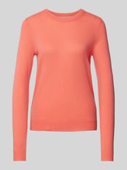 Gebreide pullover met structuurmotief van Christian Berg Woman Oranje - 46