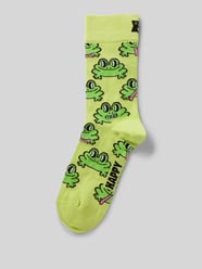 Socken mit Motiv-Print Modell 'Frog' von Happy Socks Gelb - 31