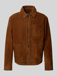 Regular Fit Lederjacke aus Ziegenleder von BOSS - 1