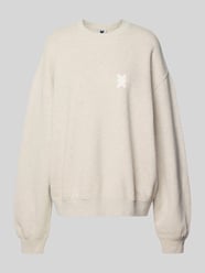 Sweatshirt mit rückseitigem Statement-Print Modell 'No Hustle' von Karo Kauer - 8