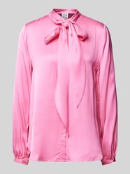 Regular Fit Bluse mit Schleifen-Detail von Emily Van den Bergh Pink - 10