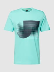T-shirt met motiefprint, model 'Tee 6' van BOSS Green Groen - 10