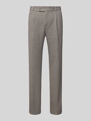 Straight Fit Anzughose mit Baumwoll-Anteil Modell 'DiConnor' von Zuitable Beige - 22