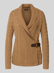 Kurtka z dzianiny ze ściegiem warkoczowym model ‘DONATO’ od Lauren Ralph Lauren - 29