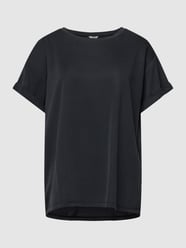 T-shirt met ronde hals, model 'Amana' van mbyM Grijs / zwart - 13