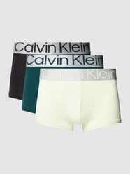 Low Rise Trunks mit Label-Stitching im 3er-Pack von Calvin Klein Underwear Grün - 1