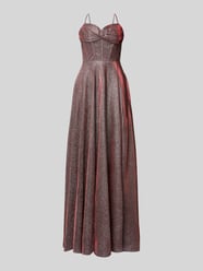 Abendkleid mit Herz-Ausschnitt von Luxuar Bordeaux - 5