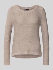 Sweter z dzianiny o kroju regular fit z grubym ściegiem model ‘GEENA’ od Only - 31