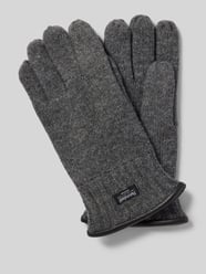 Handschuhe aus Wolle mit Label-Detail Modell 'THINSULATE' von EEM Grau - 24