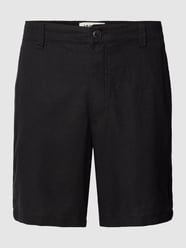 Leinenshorts mit Gesäßtaschen Modell 'DAURELIUS' von !Solid Schwarz - 43
