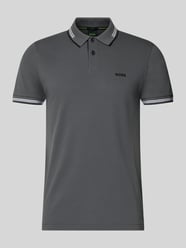 Koszulka polo z czystej bawełny, krój slim fit, model 'PAUL' od BOSS Green - 46