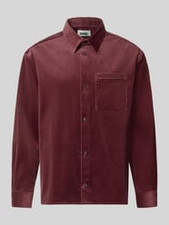 Regular Fit Cordhemd mit Kentkragen von DRYKORN Bordeaux - 1