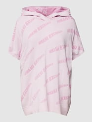 Hoodie mit Allover-Label-Muster von ARMANI EXCHANGE Rosa - 29