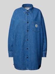 Oversized  Jeansbluse mit Umlegekragen Modell 'GLENNON' von Carhartt Work In Progress Blau - 41