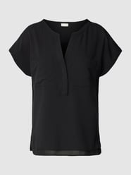 Blouse met tuniekkraag van Milano Italy Zwart - 16