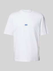 T-shirt met labelstitching, model 'Nieros' van Hugo Blue - 4