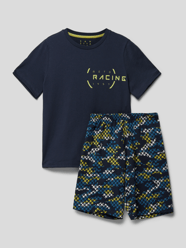 Pyjama mit Rundhalsausschnitt von SANETTA Blau / Türkis - 9