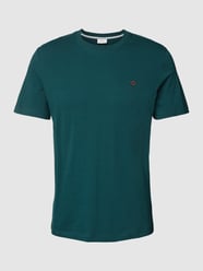 T-Shirt mit Label-Stitching von s.Oliver RED LABEL Blau - 12