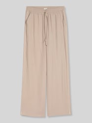 Wide Leg Hose mit Tunnelzug von Tom Tailor Beige - 1