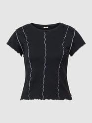 T-shirt z ozdobnymi szwami model ‘INSIDE OUT’ od Levi's® Czarny - 24