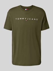 T-shirt met labelprint van Tommy Jeans Groen - 43