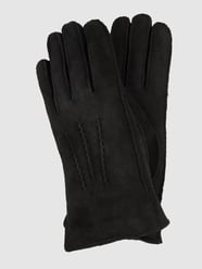 Handschuhe aus Lammshearling von Weikert-Handschuhe Schwarz - 15