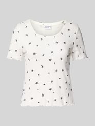 Pyjama-Oberteil mit Rundhalsausschnitt und Wellensaum von Jake*s Casual - 5