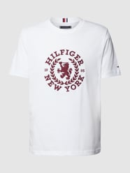 T-shirt met motiefstitching van Tommy Hilfiger Wit - 14