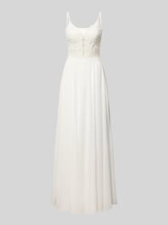 Abendkleid mit Spitze und V-Ausschnitt von Mascara - 8