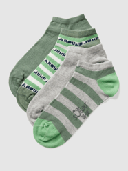 Sneakersocken mit Label-Stitching im 4er-Pack von s.Oliver RED LABEL Grün - 3