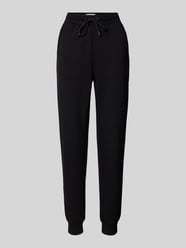 Slim Fit Sweatpants mit Tunnelzug von Fynch-Hatton Schwarz - 46