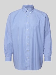 PLUS SIZE Freizeithemd mit Label-Stitching von Polo Ralph Lauren Big & Tall Blau - 26