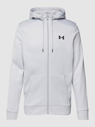 Sweatjack met logodetail, model 'Fleece' van Under Armour Grijs - 15