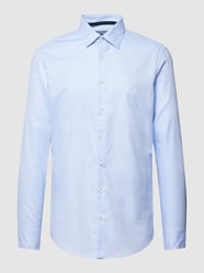 Business-Hemd mit Sportmanschetten von Jake*s Blau / Türkis - 34