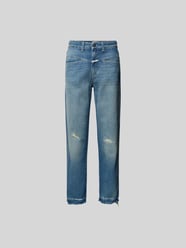 Straight Fit Jeans im Destroyed-Look von Closed Blau - 2