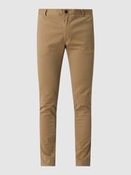 Chino met stretch, model 'Transit' van Tiger Of Sweden Wit - 9