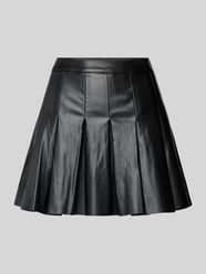 High Waist Minirock in Leder-Optik Modell 'PAULO' von Noisy May Schwarz - 44